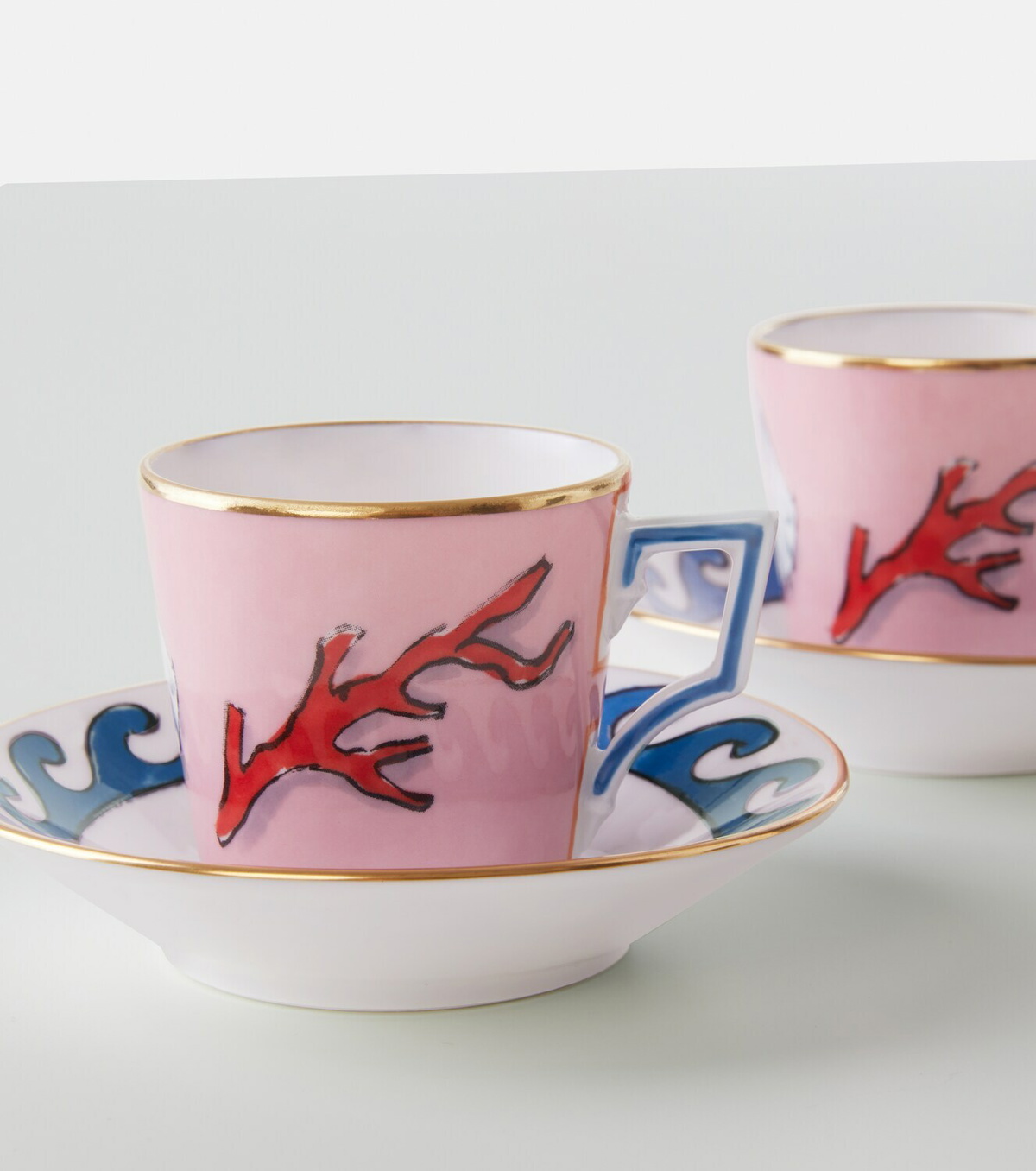 Ginori 1735 Il Viaggio di Nettuno set of 2 coffee cups and saucers