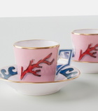 Ginori 1735 Il Viaggio di Nettuno set of 2 coffee cups and saucers