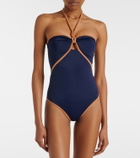 Johanna Ortiz Cutout halterneck swimsuit