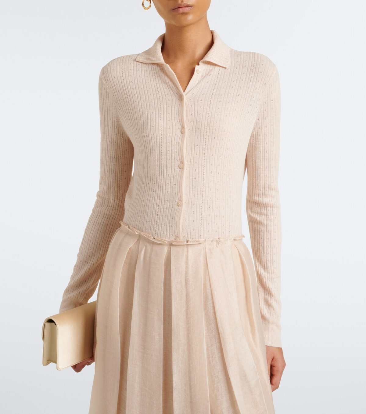 Vince Pointelle wool cardigan