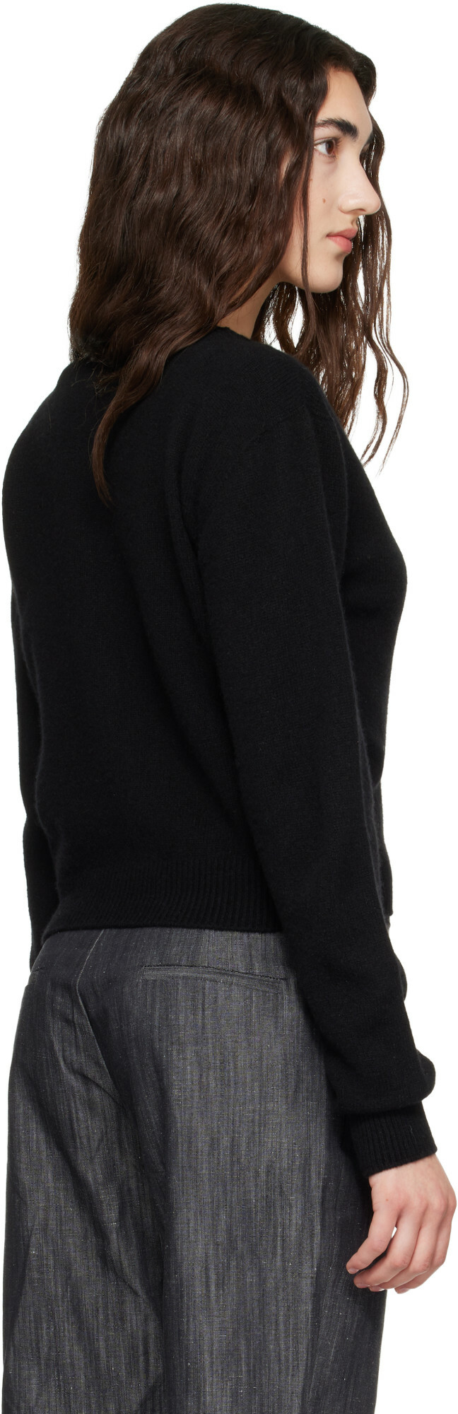 Baserange Black Tier Cardigan