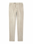 Incotex - Straight-Leg Cotton-Blend Corduroy Trousers - Neutrals