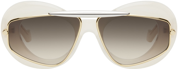 Photo: LOEWE Off-White Wing Double Frame Sunglasses
