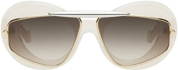 Photo: LOEWE Off-White Wing Double Frame Sunglasses