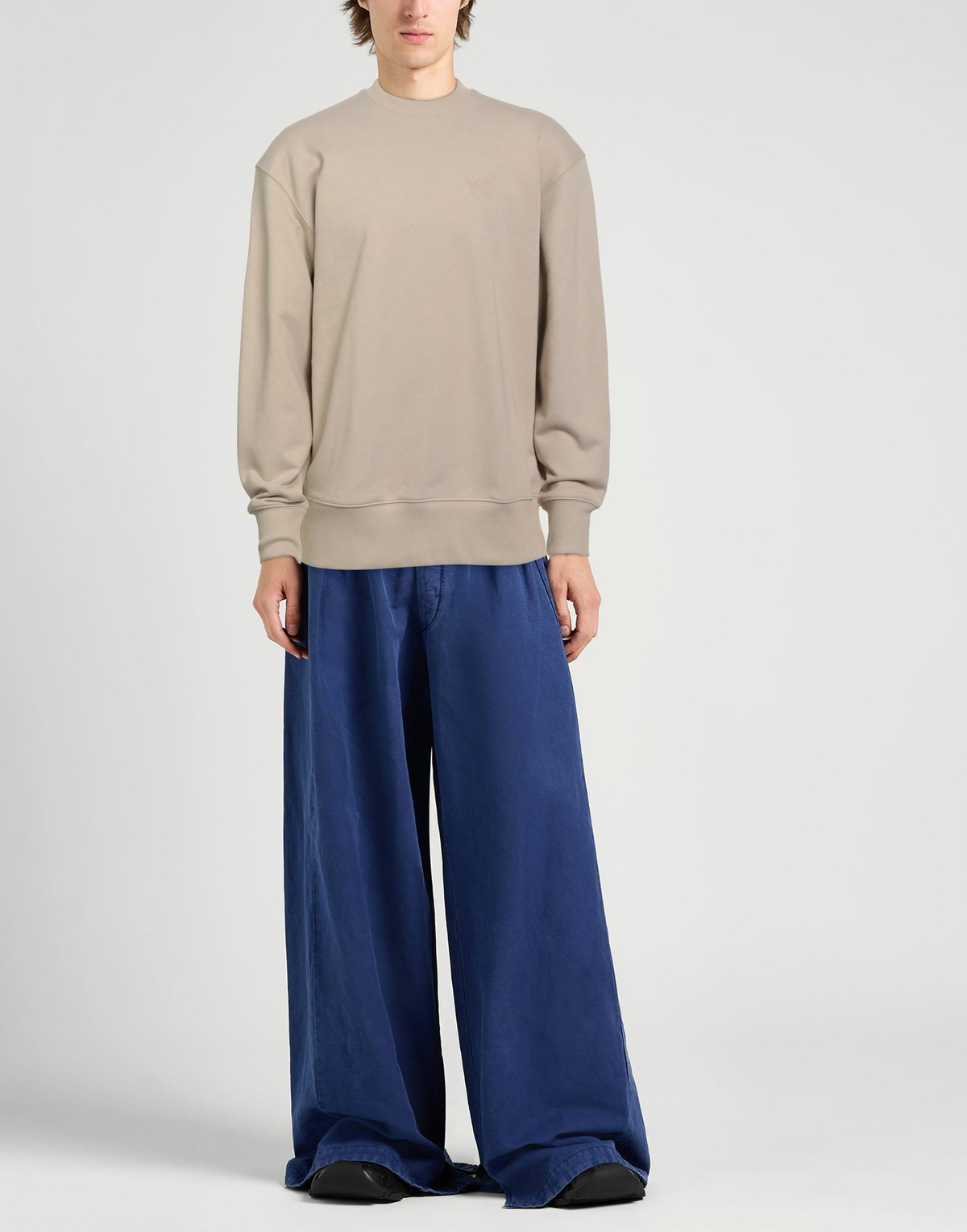 Y-3 Mens Sweatshirt in Beige