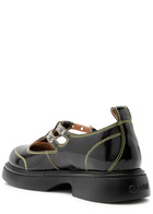 Ganni Mary Jane Patent Leather Shoes Black