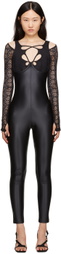 Versace Jeans Couture Black Cutout Jumpsuit
