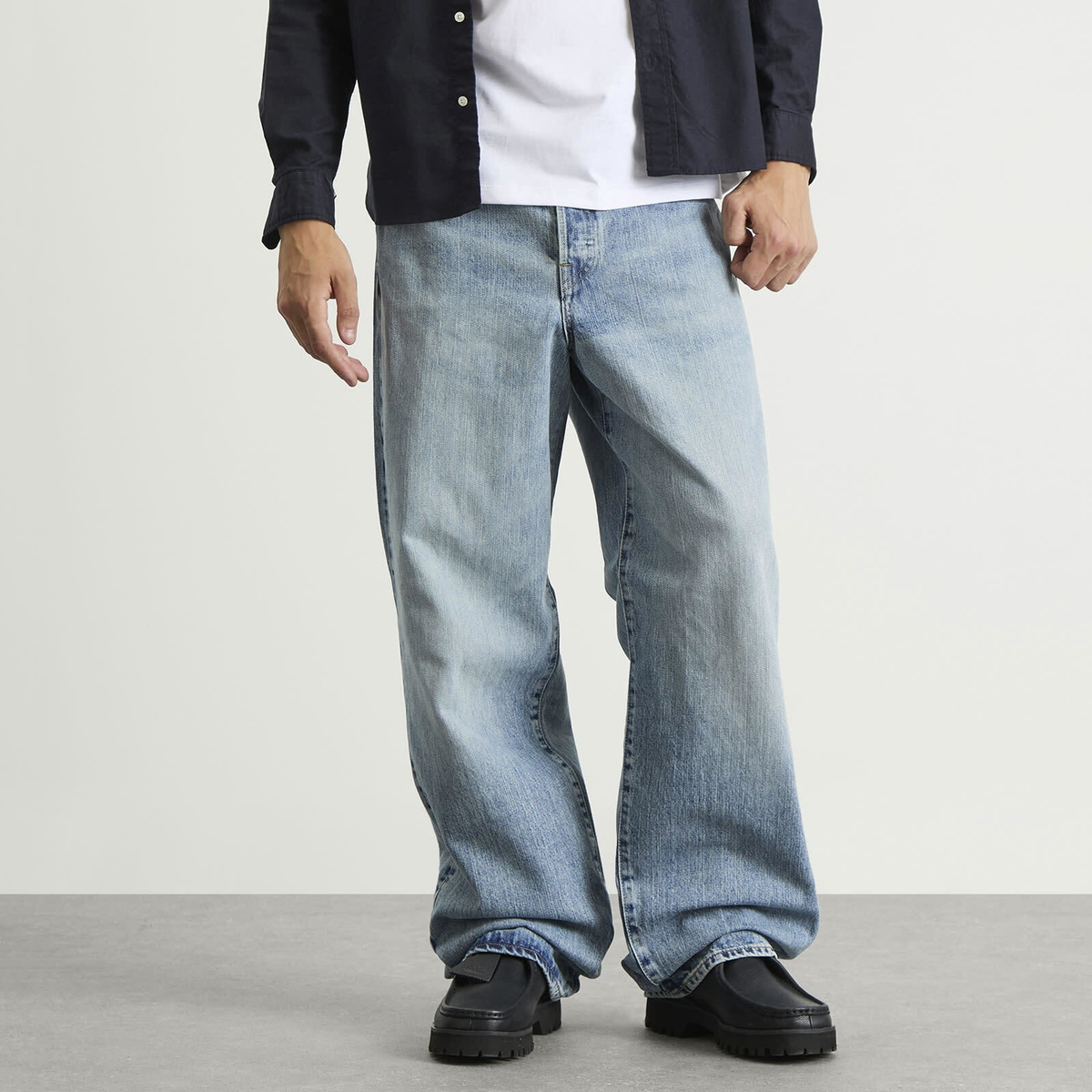 Edwin Men's Wide Fit Red Selvedge Denim Jeans in Blue