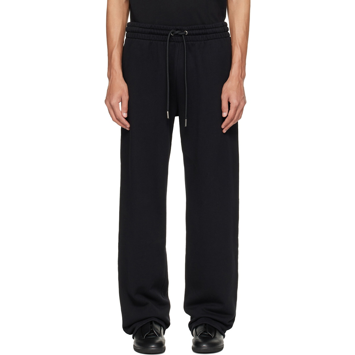 Off-White Black Rubbed Paint Arrows Sweatpants