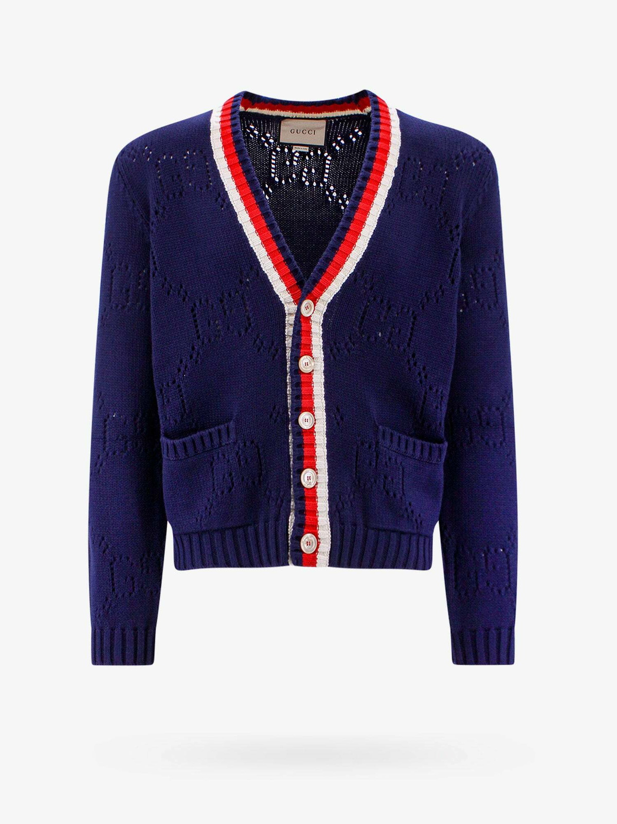 Gucci Cardigan Blue Mens Gucci