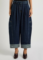 3.1 Phillip Lim Panelled Barrel-leg Jeans Indigo