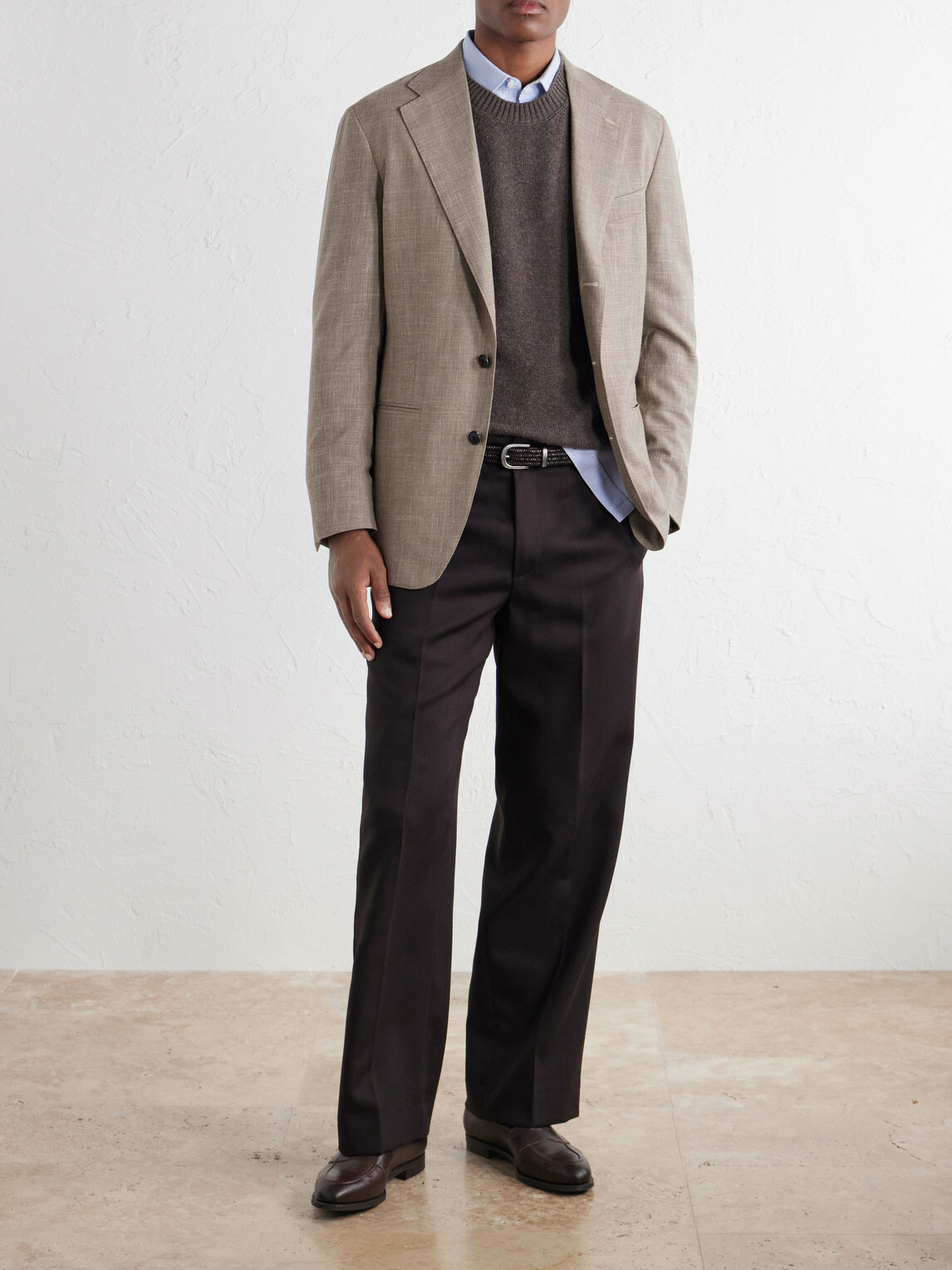 Boglioli - Wool and Cashmere-Blend Sweater - Brown