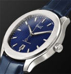Piaget - Polo S Automatic 42mm Stainless Steel and Alligator Watch, Ref. No. G0A43001 - Blue