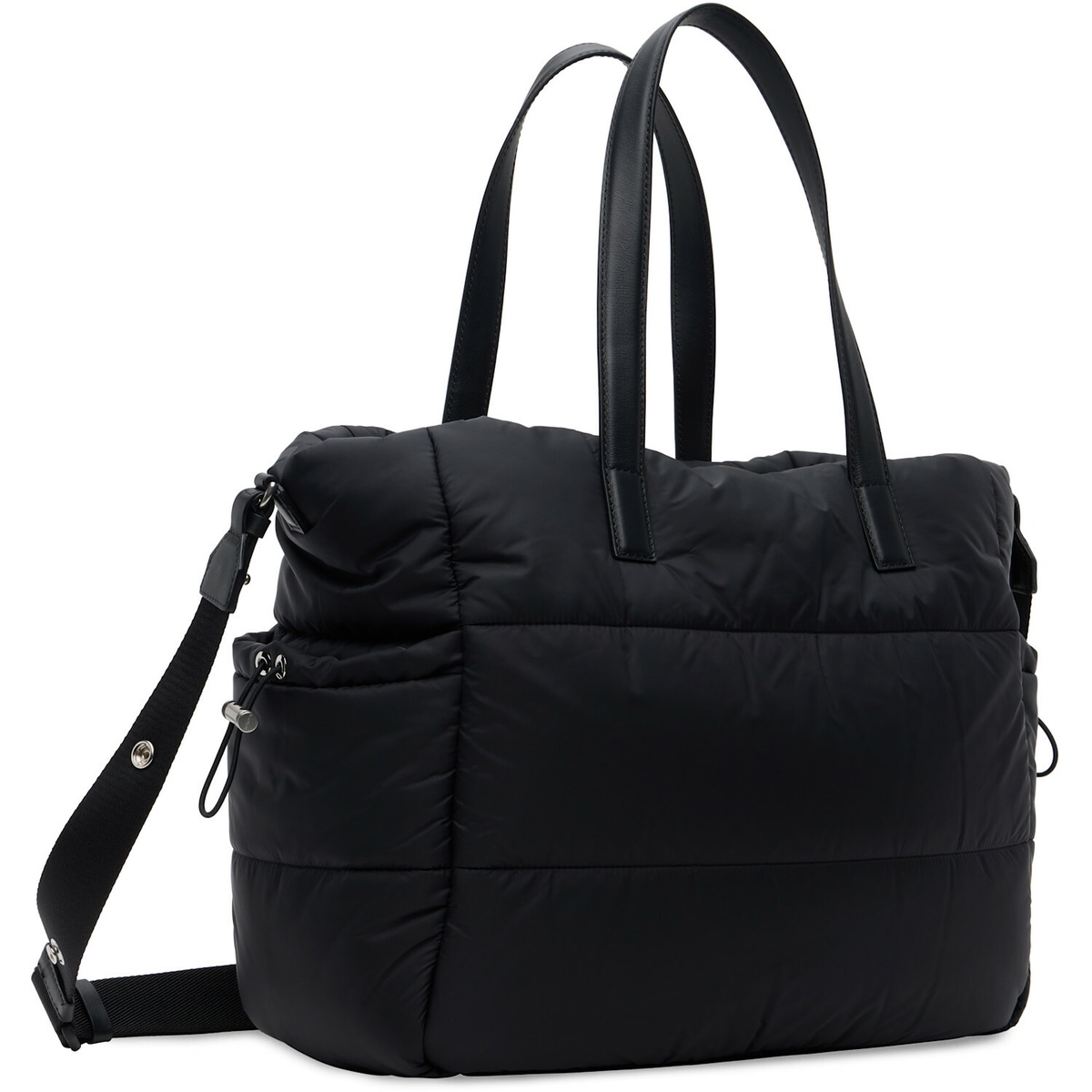 Moncler Enfant Baby Black Logo Diaper Bag