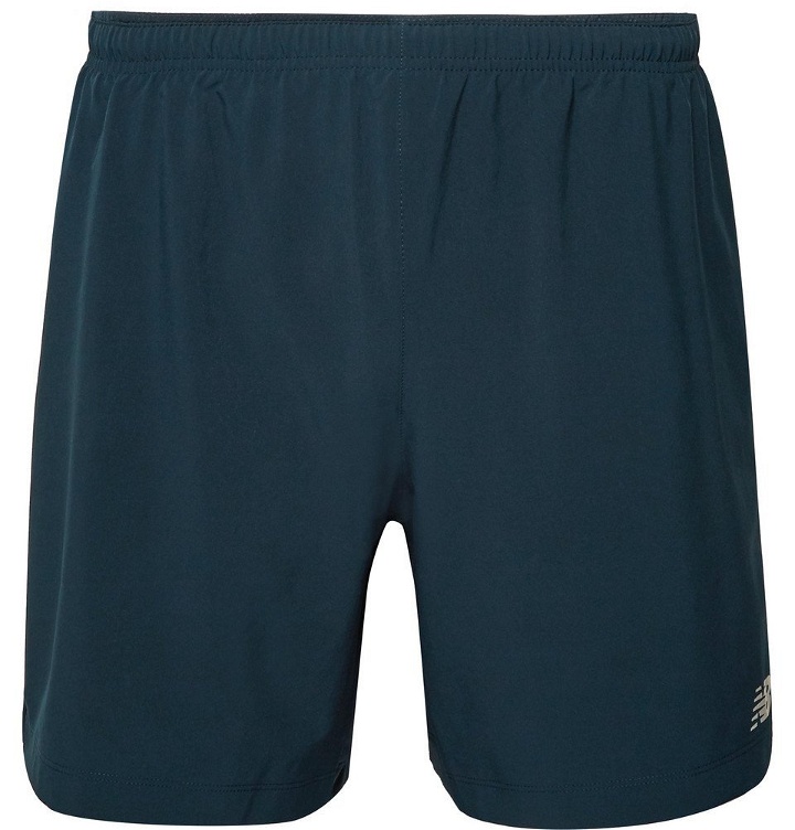 Photo: New Balance - Impact Mesh-Panelled DRY Shorts - Men - Storm blue