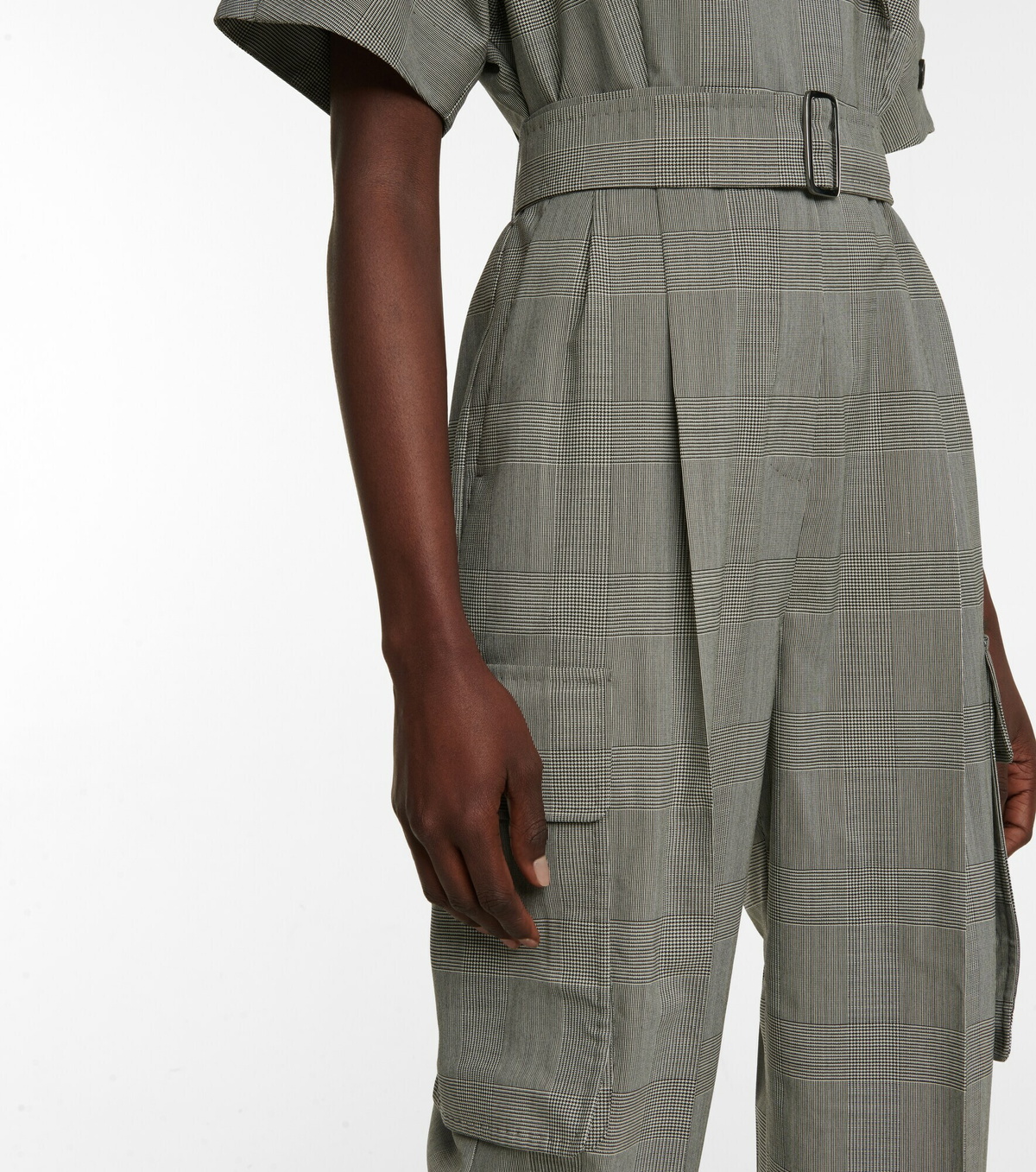 Max Mara - Bari checked virgin wool jumpsuit Max Mara