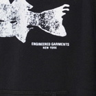 Engineered Garments Men's Raglan Fish Hoodie in Black