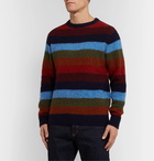 Howlin' - Striped Brushed-Wool Sweater - Blue