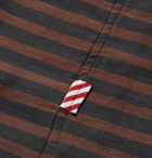 Freemans Sporting Club - Camp-Collar Striped Cotton-Blend Twill Shirt - Men - Brown