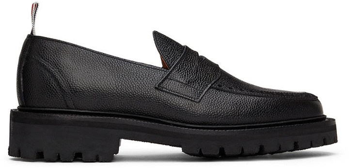 Photo: Thom Browne Black Classic Penny Loafers