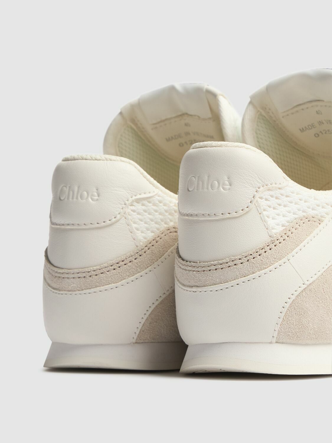 CHLOÉ Kick Lace-up Leather Low Top Sneakers Chloe CHLOÉ Kick Lace-up Leather Low Top Sneakers Chloe