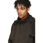 YEEZY Brown Half-Zip Anorak Jacket