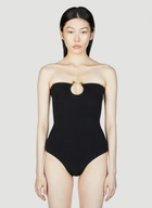 Bottega Veneta Knot Ring Stretch Nylon Swimsuit