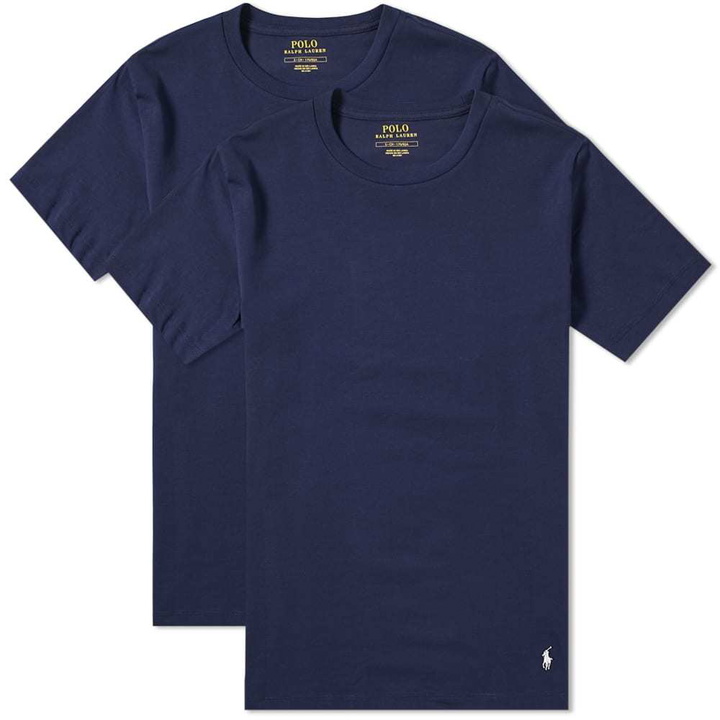 Photo: Polo Ralph Lauren Crew Neck Tee - 2 Pack Blue