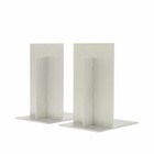 ferm LIVING Lager Bookends - Set of 2 in Aluminium 