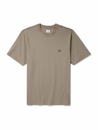 C.P. Company - Logo-Embroidered Cotton-Jersey T-Shirt - Brown