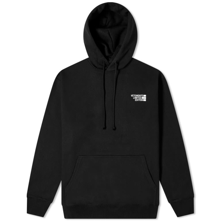 Photo: VETEMENTS Logo Limited Edition Hoody