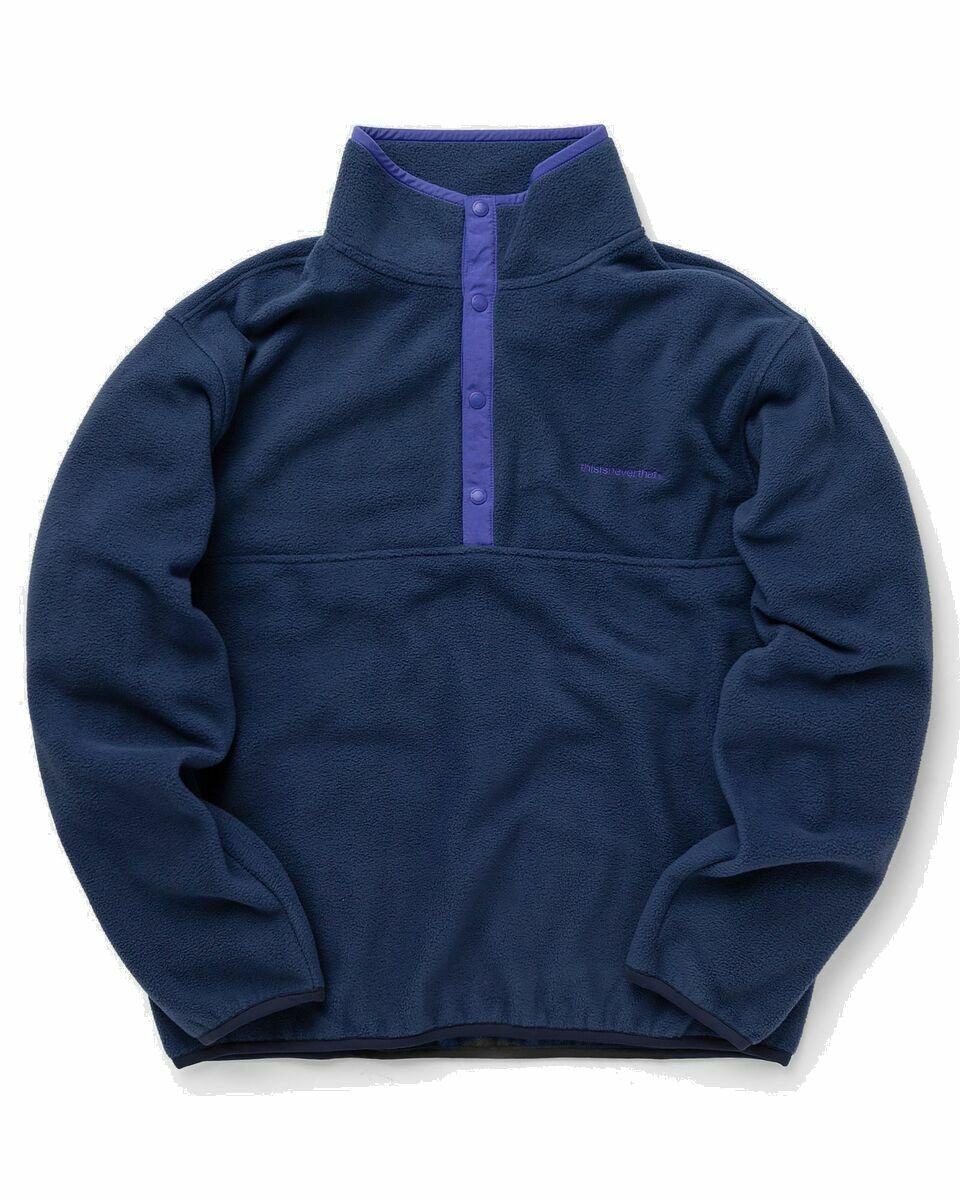 thisisneverthat Men's Half Zip Fleece Pullover in Purple