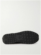 Valentino Garavani - Rockrunner Suede, Leather and Mesh Sneakers - Black