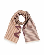 Manila Grace Womens Scarf in Beige