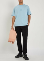 Stone Island Logo Cotton Sweatpants Black