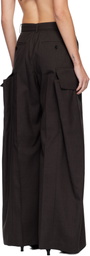 sacai Brown Suiting Trousers