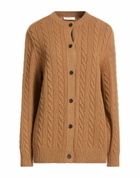 The Row Womens Cardigan Camel