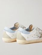 Golden Goose - Superstar Distressed Leather and Suede Sneakers - White