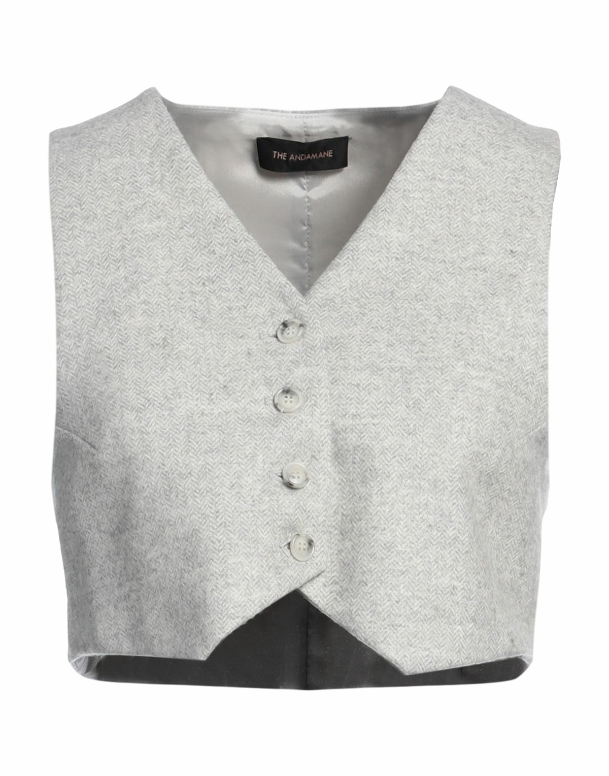 The Andamane Womens Tailored Vest in Grey
