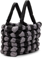 JW Anderson Black & Gray Large Knotted Tote