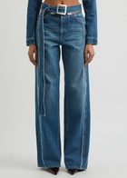 Jean Paul Gaultier Belted Wide-leg Jeans Blue