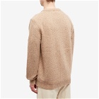 Helmut Lang Men's Perforated Knit Cardigan in Bisque