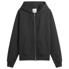 Gramicci Men's One Point Zip Hoodie in Vintage Black