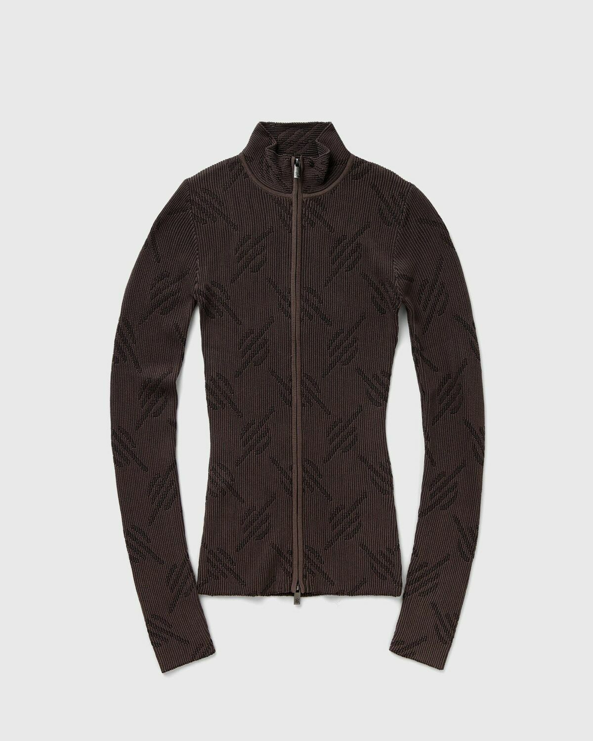Daily Paper KNITTED MONOGRAM CARDIGAN Brown Womens Zippers & Cardigan