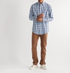 Peter Millar - Oliver Button-Down Collar Checked Woven Shirt - Blue