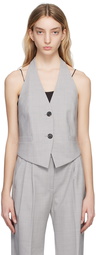 Helmut Lang Gray Halter Vest