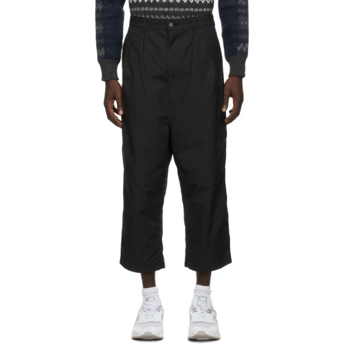 Photo: Comme des Garcons Homme Black Cotton Duck Trousers