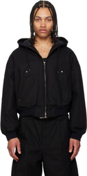 FUMITO GANRYU Black Deformed Active Jacket