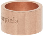 Maison Margiela Rose Gold Wide Logo Ring