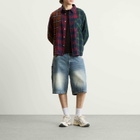 Dime Men's Classic Denim Shorts in Sandblasted Indigo